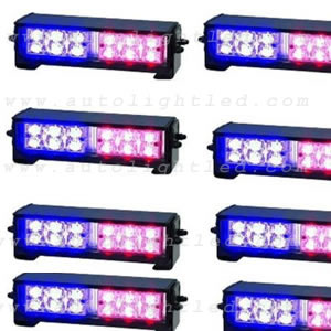 12W High Power LED strobe light blue+pink